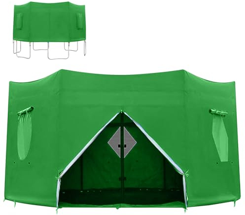 Corps de trampoline | Housse d'ombrage de trampoline coupe-vent anti-UV | Couvercle de Tràmpoline recouvert de tissu Oxford résistant à la pluie | Housse de protection solaire de conception de flux
