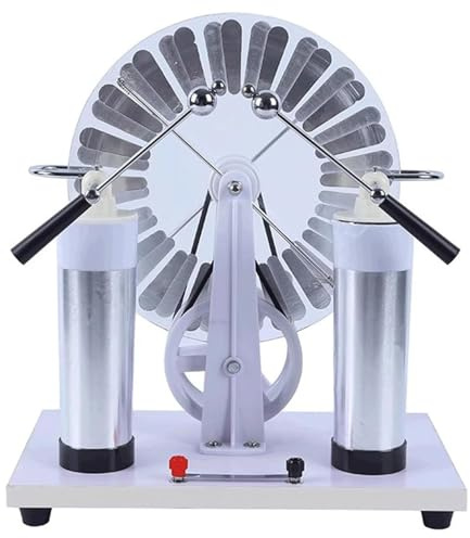 Générateur d'électricité statique portable, décharge d'étincelles à manivelle pour l'éducation et les expériences en sciences physiques