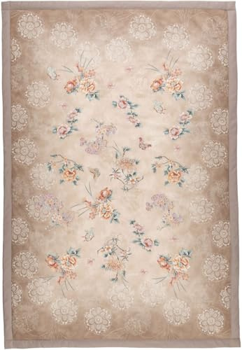 Bassetti ESPERIDI Plaid aus 100% Baumwolle in der Farbe Beige 41, Maße: 135X190 cm - 9333426