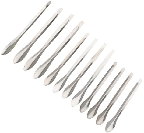 SMASOLO 12 piezas Cucharas Medidoras Laboratorio Acero Inoxidable Utensilios Muestreo Química Experimentos Universidades Investigación