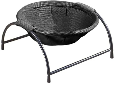 Riuulity Cama Elevada para Hamaca para Gatos, Estilo único de Columpio, Cama para Dormir Transpirable para Mascotas para el Hogar, Opción de Salón con Marco Resistente para Amantes de los Gatos