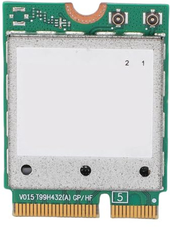 ASHATA Tarjeta Inalámbrica WiFi 7, Tarjeta de Red Inalámbrica M.2 Módulo Adaptador de Red para Computadora Portátil 2.4G 5G 6G Triple Banda 5.8Gbps
