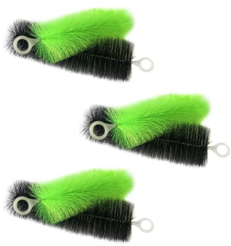 FUNOMOCYA 6pcs Fish Tank Cleaning Brushes Aquarium Filter Bristles Set with Flexible Black and Green Bristle for Home Aquarium Maintenance and Algae Removal