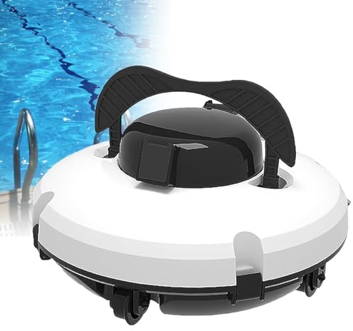 Robotic Pool Cleaner for Large Pools with Self-Charging and Fast Charging - Wireless Pool Vacuum with Quiet Operation