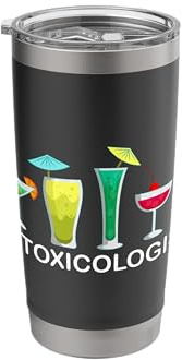Cocktail Drink Intoxicologist Tapster Bartender Stainless Steel Insulated Tumbler