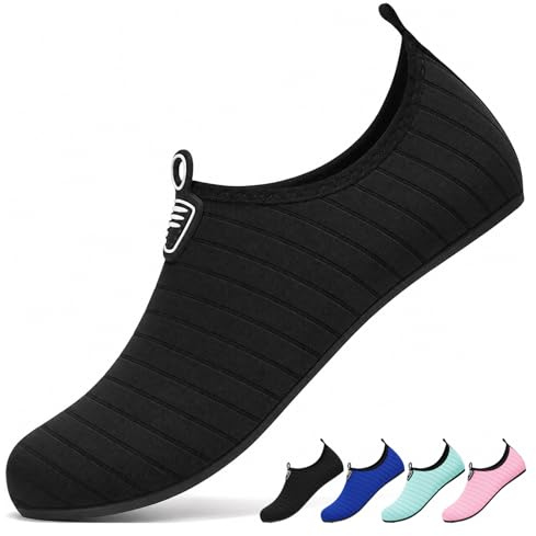 NWDEY Water Shoes for Men Women Quick Dry Barefoot Beach Swim Aqua Pool Shoes Lightweight, Breathable Non-Slip for Outdoor Yoga Surf