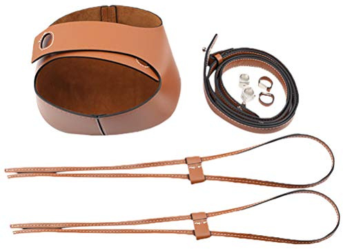 TEHAUX Selbstgemacht für Handgefertigte Geflochtene Leder Korbtasche mit Praktischem Beutelzubehör und Stilvollem Design für Selbstgemachte Handtaschen 4 Stück