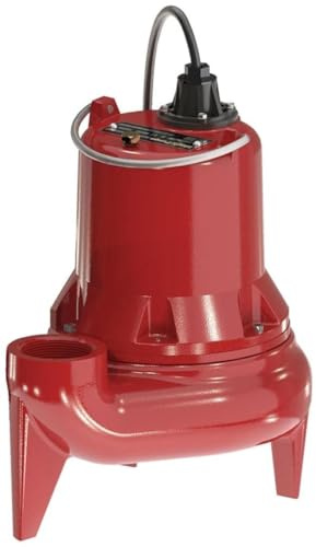 LE50 Series 115V 1/2 hp Single Phase Cast Iron Manual Sewage Pump with 25 ft. Cord