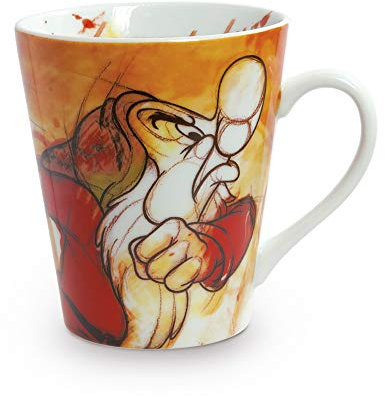 Egan Mug Collezione Disney 7 Nani. Oggetto Realizzato in Porcellana di Colore Arancione. Dimensione: 10,5X9X12,5 cm. La referenza è PWS21/1BR