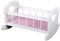 Bandits & Angels Puppenbett aus Holz Sweet Dreams weiß mit Herz – Puppenbett aus Holz – geeignet für Puppen bis 46 cm – inklusive Decke – Puppenbett – Puppenmöbel