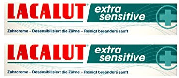 2x LACALUT extra sensitive Zahnpasta 75ml Zahncreme, PZN: 10991693, Made in Germany NEU