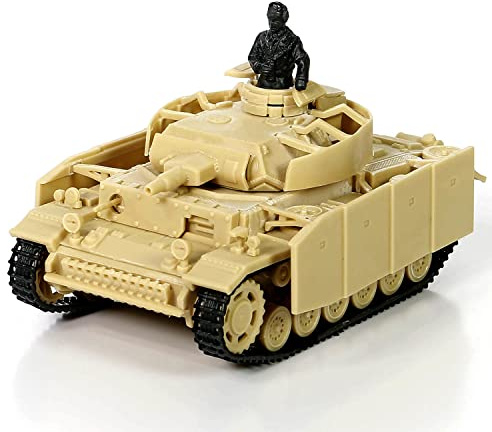 Forces of Valor 1:72 Dt. Panzer III AUSF.N Norwegen 1945 - Standmodell, Modellbau, Diorama Modell, Militär Modellbau, Plastik Bausatz, Sandbraun/Sand Brown