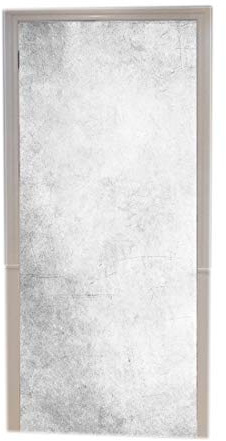 A.Monamour Türtapete Selbstklebend Türfolie Türposter 3D Alter Grauer Weißer Grauer Beton Zement Wandbeschaffenheit Hintergrund Vinyl Folie Türdeko Tapete Wandbild Türaufkleber Türtattoo 77 x 200 cm