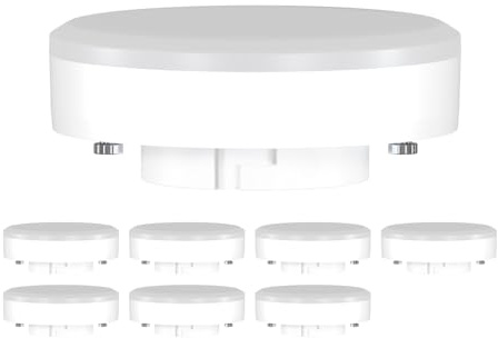 ledscom.de 8 Stück GX53 LED Leuchtmittel, weiß (4100 K), 10,9 W, 1212lm, 115°, matt