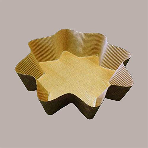 Lucgel Stampo Forma Cottura Carta Forno Usa e Getta a Forma di Stella da 500g Dm235H60mm
