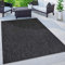 Paco Home Tappeto Per Esterno Balcone Terrazza Tappeto Cucina Monocolore Mélange, Dimensione:160x220 cm, Colore:Antracite
