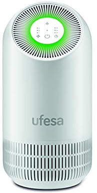 Ufesa PF3500 luftrenare, upp till 40 m2 | Dubbelskyddsfunktion tar bort 95% av virus och bakterier | Patenterad teknik | Certifierad | Mycket tyst (max 30 db)
