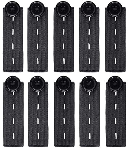 Hezhou 10 Stück Hosenbunderweiterung für Damen und Herren Bequeme Hosen Erweiterung für Damen und Herren, Hosenbund Verlängerung verlängert Hosenbund bis 5 cm Bequeme Hosenbunderweiterung