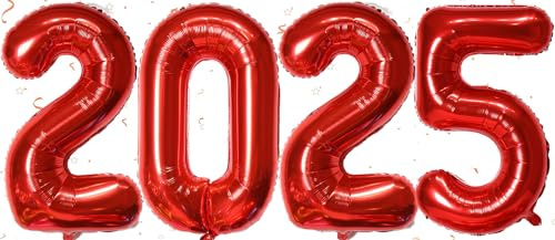 Conruich Nyårsafton dekoration 2023, dekorationsset, 4 ballonger nummer 2023, regnbåge, jättefolieballong 2023, nummerballong, uppblåsbar heliumballong för årsförändring, nyår, nyårsafton, festdekorationer