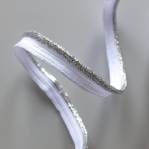 4mm Lurex Insert Piping Cord with Flange – Metallic Trim for Cushions, Upholstery & Craft Sewing - 10M Length