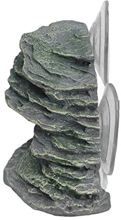 Jeanoko Reptilien-Basking Rock, dekorative Kunstharz-Schildkröten-Kletterplattform, Aquarium-Ornament, frei von Giftstoffen für Eidechsen für Aquarien