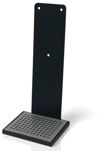 Blanc HYGIENIC Cosmos Tischständer Anthrazit mit Auffangschale | Freistehender Edelstahl-Tischständer mit Auffangschale für passende COSMOS Sensor-Spender; Spender nicht enthalten
