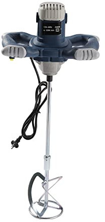 Mezclador de mortero de pintura, 2400 W, máquina compacta, mezcla de materiales viscosos, electrónica de velocidad, asas ergonómicas, adaptador de mezcla, lodo de cemento