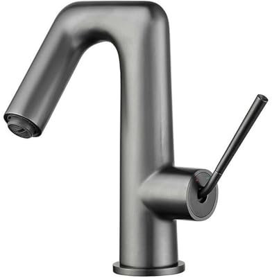 Wasserhahn Waschbecken Aus Gebürstetem Messing, Warm- Und Kaltwasserhahn, Waschbecken, Badezimmer, Toilette