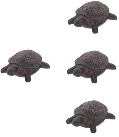 BESPORTBLE 4stücke Garten Schlüsselversteck Mit Täuschend Echter Schildkröten- Wetterfest Und Langlebig Für Sichere Aufbewahrung Von Ersatzschlüsseln Im Freien Perfektes Deko-Element