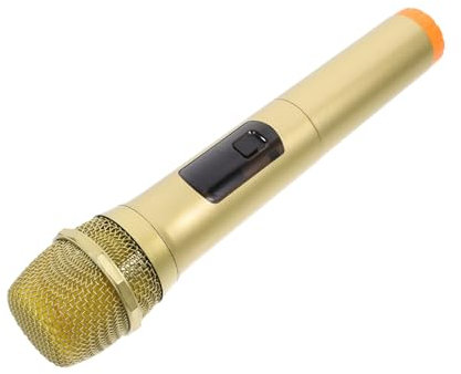 BESTonZON Karaoke Mikrofon Für Aufblasbares Fake Mikrofon Für Rollenspiele Und Bühnenaufführungen Glänzend Goldene Und Farbvariante Ideal Für Partys Und Interviews