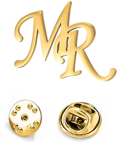 TEAMER Personalisierbare Brosche mit Namen, mit Namensschild, personalisierbar, aus Edelstahl, Modeschmuck für Frauen und Männer