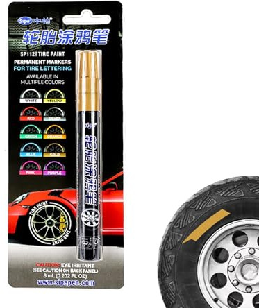 Marcador De Neumáticos Impermeables - Pintura De Letras De Neumáticos - Pintura De Letra - Pinta De Pintura De Marcador De Letras De Neumáticos, Bolígrafo Retoque Sin Fuga De Tinta Para Cercas De Made