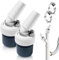 2 adattatori per scarico lavastoviglie e lavatrice con scarico per tubo Ø 40 mm e ingresso Ø 18-23 mm per lavatrice, lavastoviglie, asciugatrice, tubi da giardino
