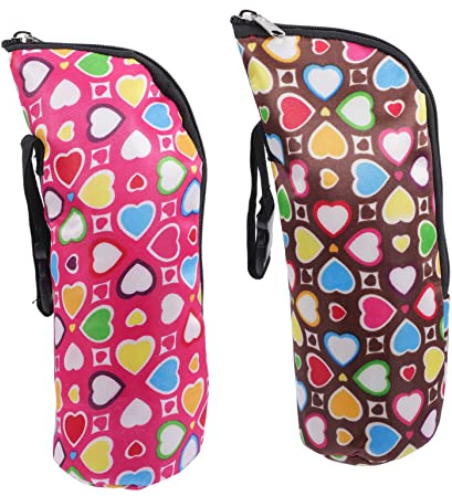 CIMAXIC 2stücke Milchflaschentasche Isolierte Thermotasche Für Babyflaschen Fütterungstasche Mit Reißverschluss Für Babymilchflaschen Kinderwagenzubehör Für Und Einkaufen