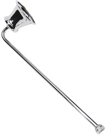 OAIEU Vintage-Kerzenlöscher Mit Langem Griff, Metalldocht, Kerzenlöscher Zum Löschen Der Kerzenflamme(Silber)