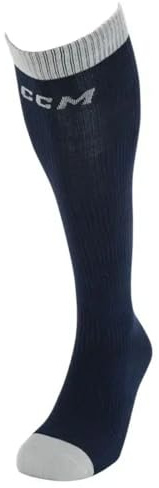 CCM Socklinerk Senior Hockey Socks, OSFA 37-46, navy, One Size