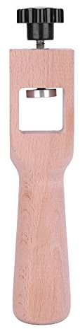 Acouto Accessori Artigianali in Pelle Cutter Traino, in Acciaio Inossidabile e Legno di Faggio, Utensile da Taglio a Cinghia Regolabile con 5 Lame Sostituibili per Cuoio, Cuoio Professionale