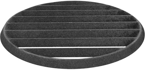 Griglia per barbecue in ghisa da 25 cm, resistente, per griglie a legna e carbone, braciere e falò, accessorio di ricambio per cucinare all'aperto