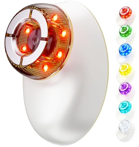Electric Facial Cupping Therapy Sets, 3 in 1 Gua Sha Face Cupping Massage, Lymphatic Drainage Massager for Face, 7 Color Firming, Smoothing Facial Tools (White)