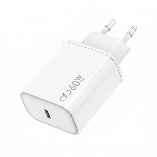 Chargeur USB C Rapide pour iPhone 17, 17 Air, 17 Pro, 17 Pro Max, iPhone 16, 15, 14, 13, MecBook, Pixel 9, i-Pad, Samsung Galaxy S25 S24 Series, Prise USB C, Type-c Adaptateur Secteur (Blanc