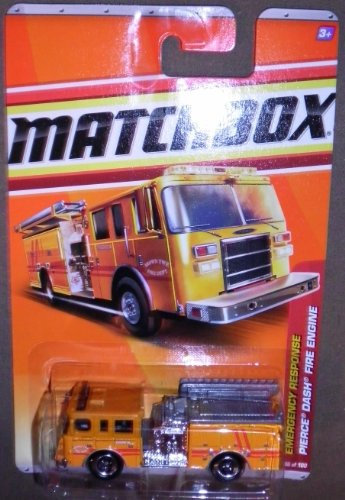 Matchbox 2010, Pierce Dash Fire Truck 56/100, Emergency Response. Maßstab 1: 64.