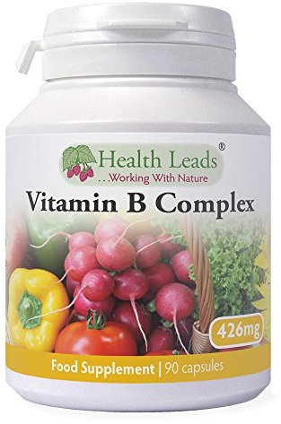 Vitamin B Complex x 90 Capsules, Powerful Balanced Formula, Vegan, Contains All 8 B Vitamins B1, B2, B3 (Niacin), B5, B6, B12, Biotin & Folate, Magnesium Stearate Free, Formulated & Made in Wales