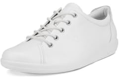 ECCO Soft2.0, Scarpe Stringate Basse, Donna, Bianco (White 1007), 36 EU