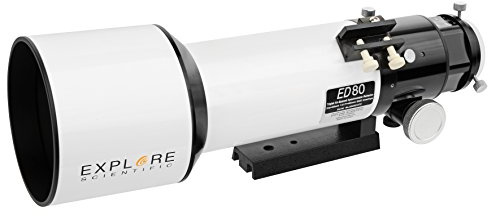 Explore Scientific ED APO 80mm f/6 FCD-100 Aluminium HEX Achromatische Teleskop Linse 15 bi Vergrößerung
