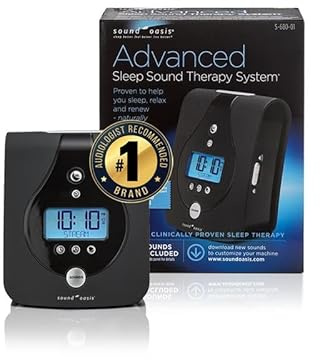 Sound Oasis Advanced Sleep Sound Machine, 24 Dr. Developed Non-looping Relax, Sleep, Nature, Music Sounds - Delta, Alpha, Beta Brainwaves to Fall & Stay Asleep, Alarm with Chime, Auto-Off Sleep Timer
