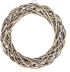FloristryWarehouse Vostok Natural Willow Wreath Base Grey Wash 30cm/12 Inches