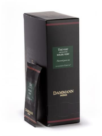 Dammann Frères Tè Verde Aroma di Arancia - 24 Bustine (48 Gr) con Olio Essenziale di Arancia