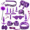 MEYDLL BSDM de 16 Piezas para Principiantes SM Kit Bondage SM Juguetes Sexuales con Esposas y Ajustes Anal Bondage Equipo Kits para Adultos Juguetes Sexuales Perfecto para Parejas