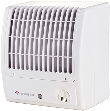 VENTS Wandventilator Radialventilator 100 CF Turbo TH mit Nachlauf & Hygrostat