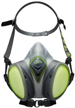 BLS Semimaschera riutilizzabile 8600next A2P3 R D | 1 Semimaschera senza manutenzione con filtri combinati integrati | Certificato CE | Made in Europe